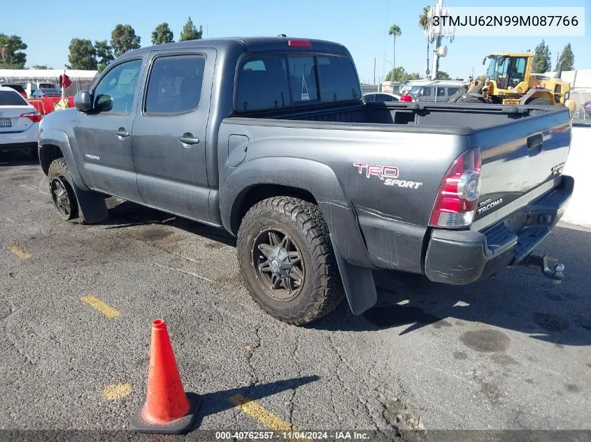 2009 Toyota Tacoma Double Cab Prerunner VIN: 3TMJU62N99M087766 Lot: 40762557