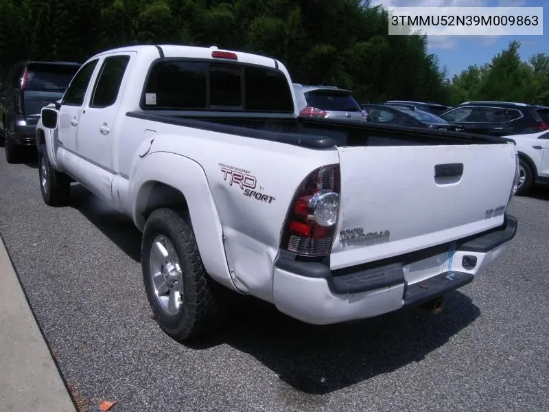 2009 Toyota Tacoma Double Cab Long Bed VIN: 3TMMU52N39M009863 Lot: 40772173