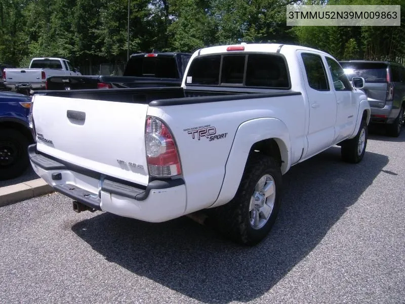 2009 Toyota Tacoma Double Cab Long Bed VIN: 3TMMU52N39M009863 Lot: 40772173