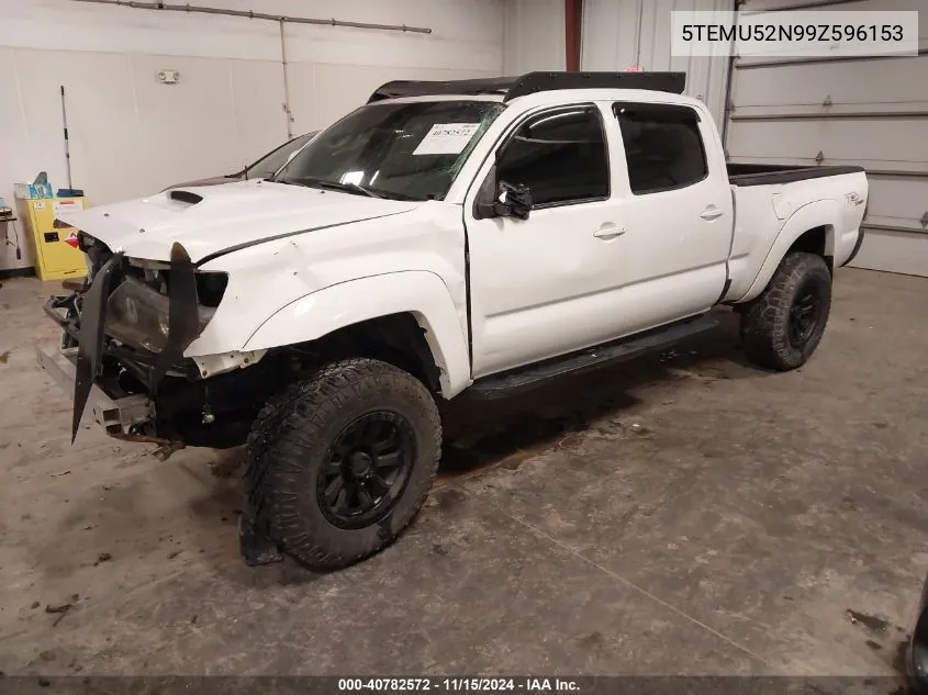 2009 Toyota Tacoma Double Cab Long Bed VIN: 5TEMU52N99Z596153 Lot: 40782572