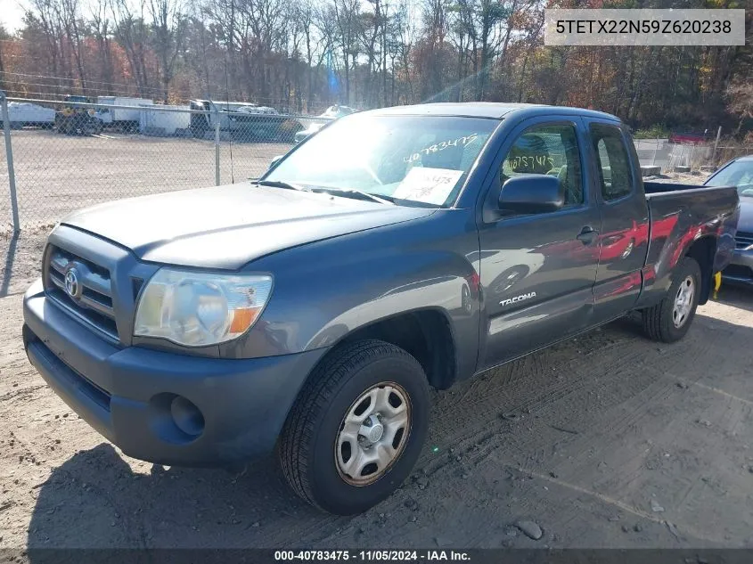 2009 Toyota Tacoma VIN: 5TETX22N59Z620238 Lot: 40783475