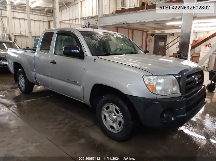 2009 Toyota Tacoma VIN: 5TETX22N69Z602802 Lot: 40857452