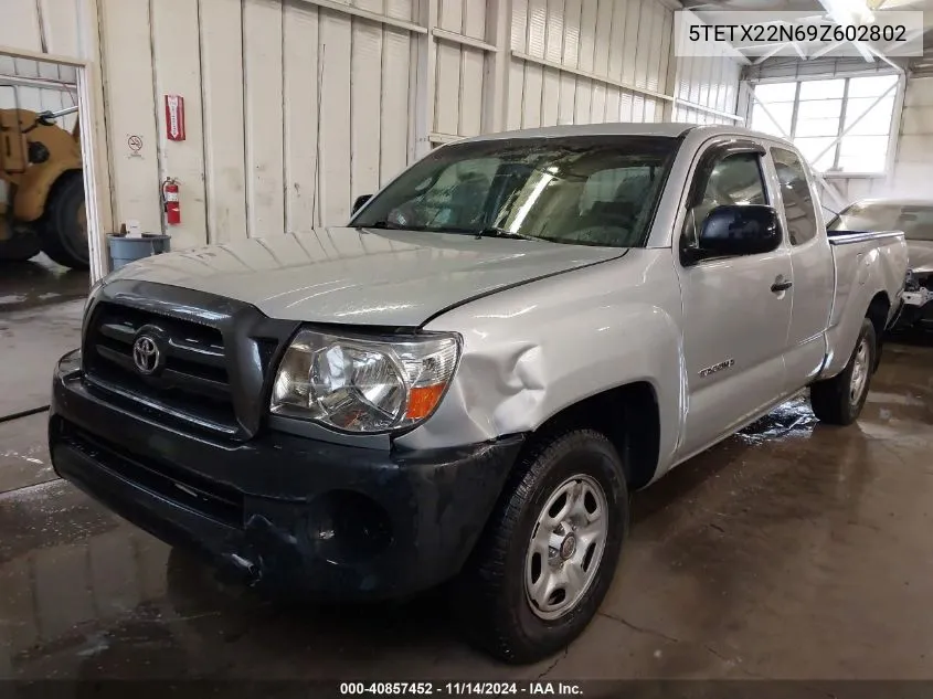 2009 Toyota Tacoma VIN: 5TETX22N69Z602802 Lot: 40857452