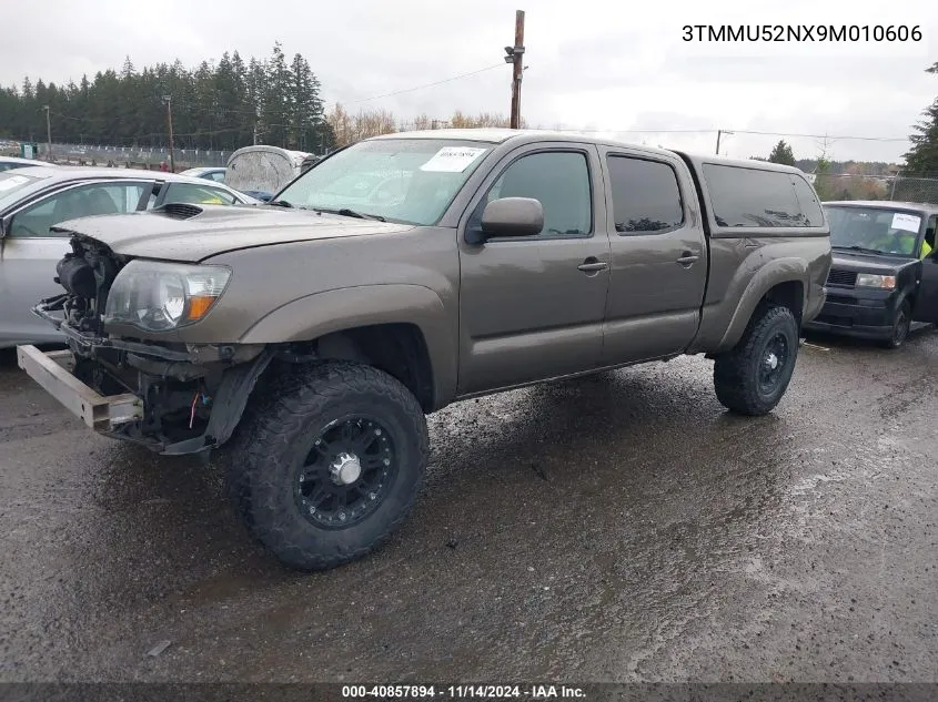 2009 Toyota Tacoma Double Cab Long Bed VIN: 3TMMU52NX9M010606 Lot: 40857894