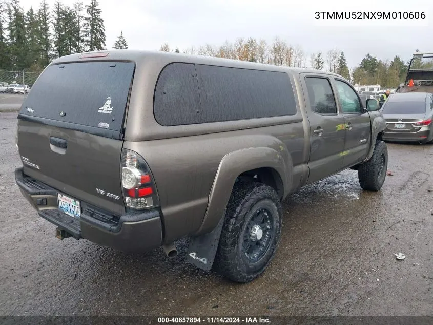 2009 Toyota Tacoma Double Cab Long Bed VIN: 3TMMU52NX9M010606 Lot: 40857894