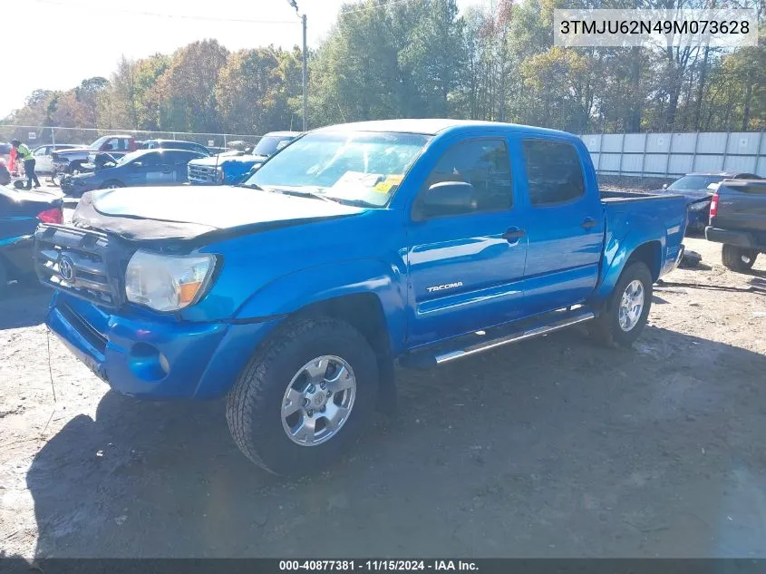 2009 Toyota Tacoma Prerunner V6 VIN: 3TMJU62N49M073628 Lot: 40877381