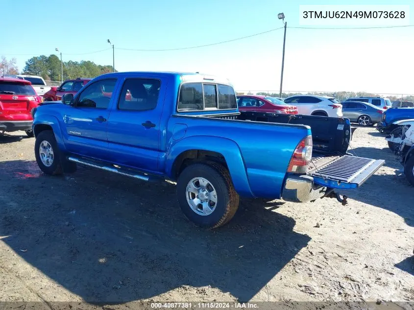 2009 Toyota Tacoma Prerunner V6 VIN: 3TMJU62N49M073628 Lot: 40877381