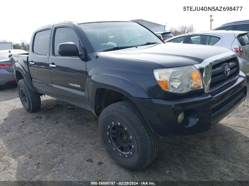 2010 Toyota Tacoma Prerunner V6 VIN: 5TEJU4GN5AZ698477 Lot: 38880787