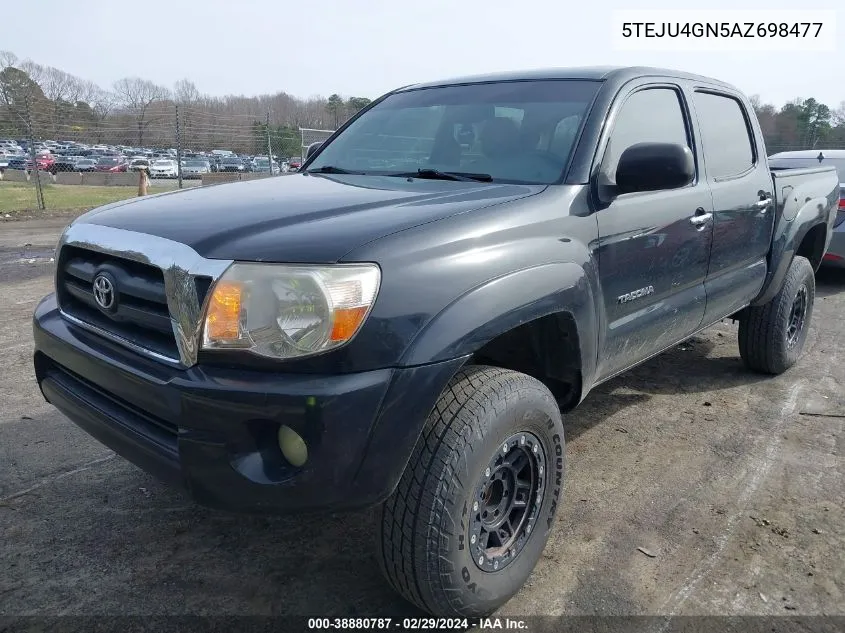 2010 Toyota Tacoma Prerunner V6 VIN: 5TEJU4GN5AZ698477 Lot: 38880787