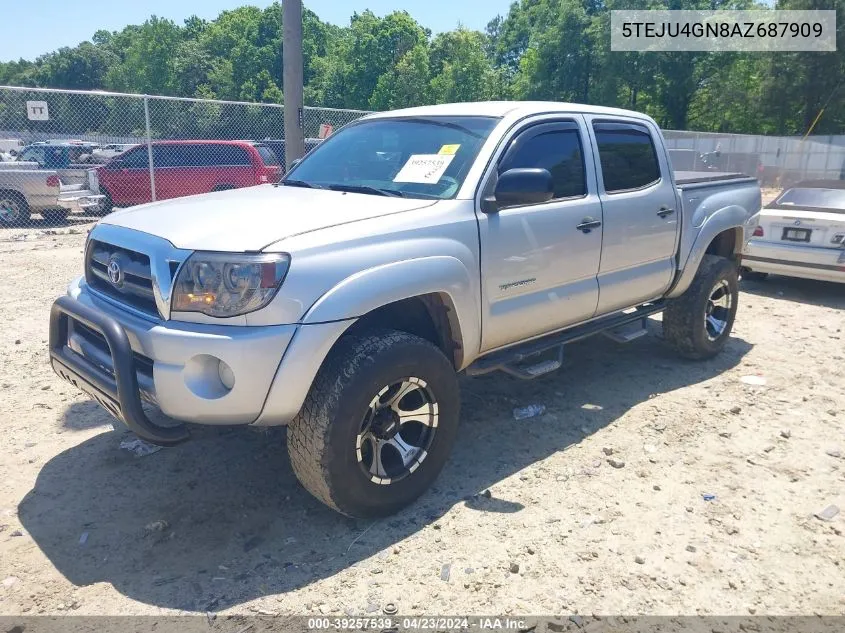 2010 Toyota Tacoma Prerunner V6 VIN: 5TEJU4GN8AZ687909 Lot: 39257539