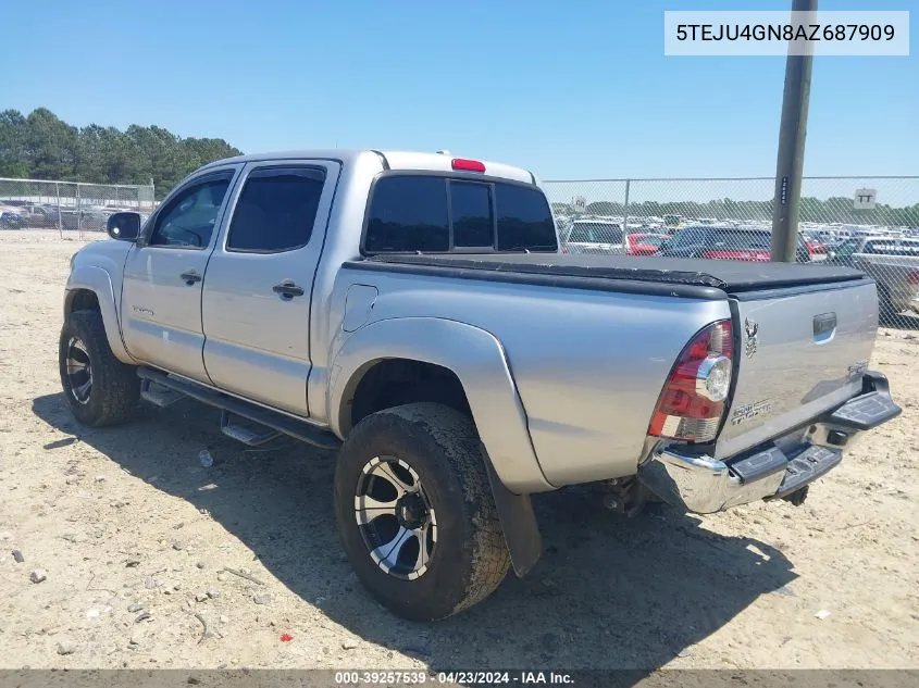 2010 Toyota Tacoma Prerunner V6 VIN: 5TEJU4GN8AZ687909 Lot: 39257539