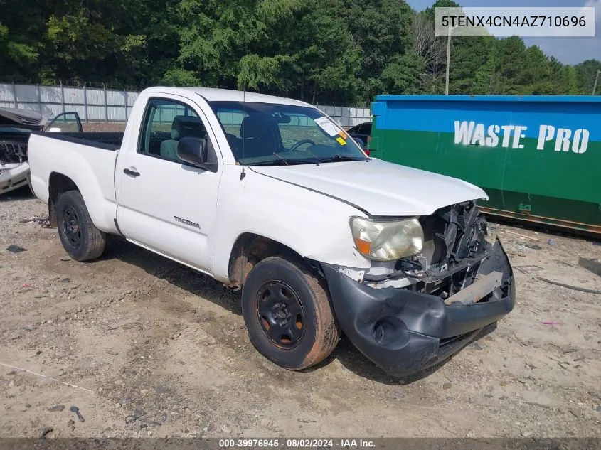 2010 Toyota Tacoma VIN: 5TENX4CN4AZ710696 Lot: 39976945