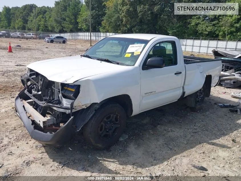 2010 Toyota Tacoma VIN: 5TENX4CN4AZ710696 Lot: 39976945