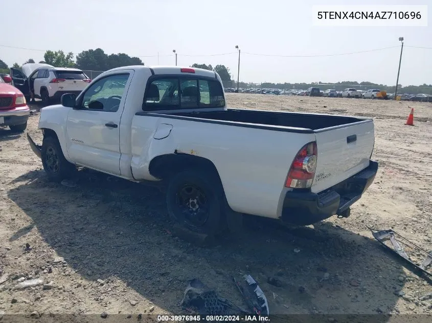 2010 Toyota Tacoma VIN: 5TENX4CN4AZ710696 Lot: 39976945