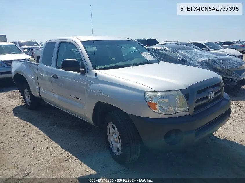 2010 Toyota Tacoma Access Cab VIN: 5TETX4CN5AZ737395 Lot: 40176295