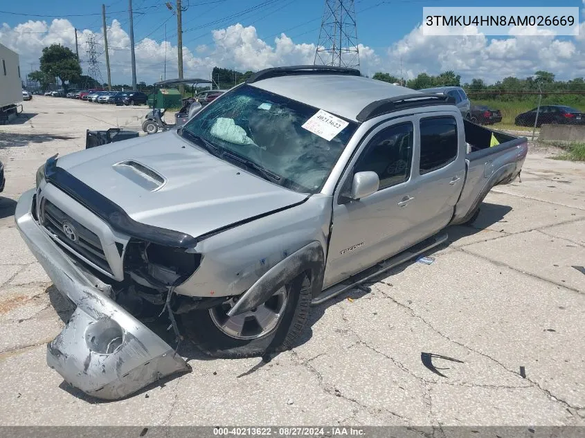 2010 Toyota Tacoma Prerunner V6 VIN: 3TMKU4HN8AM026669 Lot: 40213622