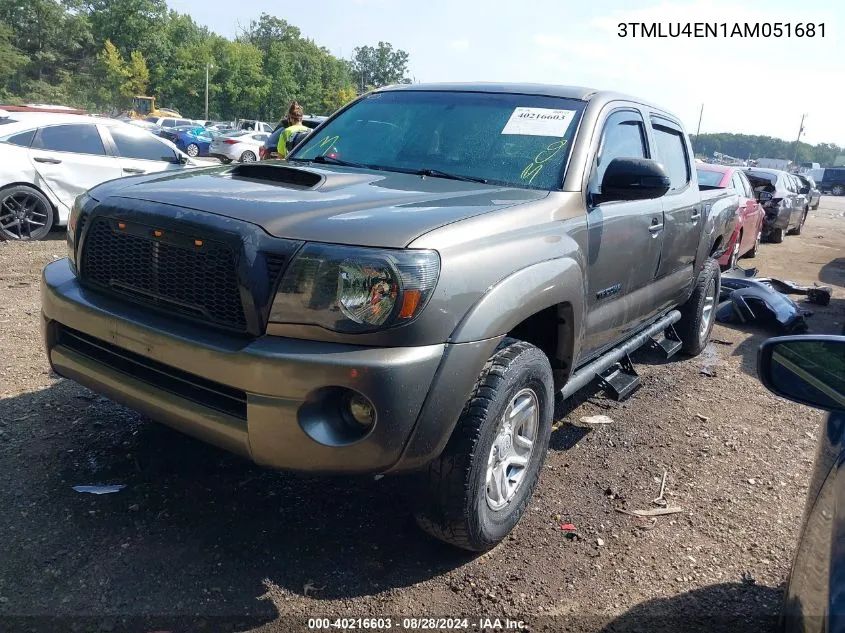 3TMLU4EN1AM051681 2010 Toyota Tacoma Base V6