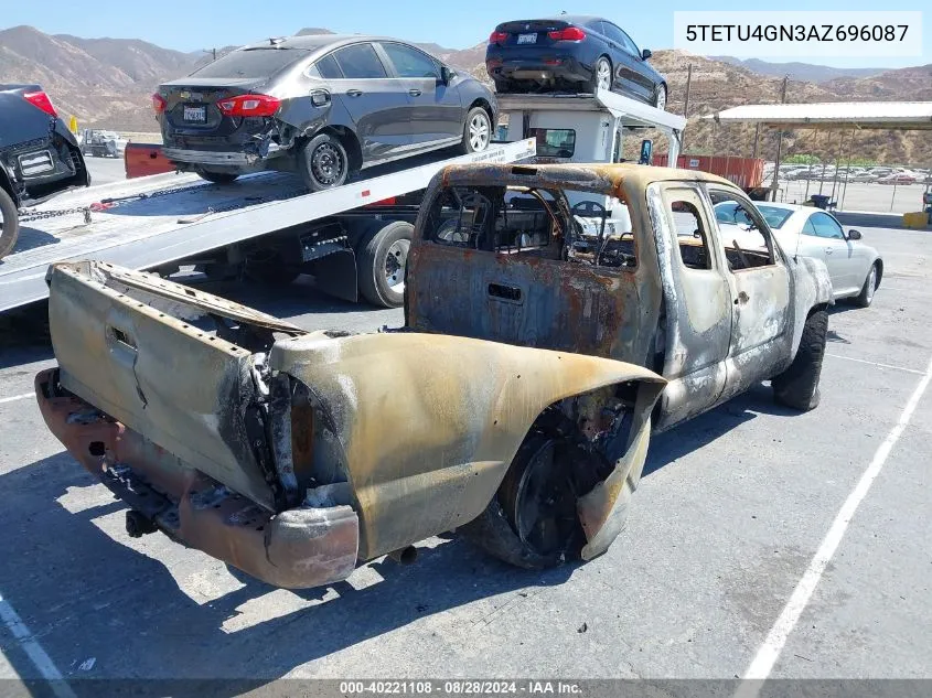 5TETU4GN3AZ696087 2010 Toyota Tacoma Prerunner V6