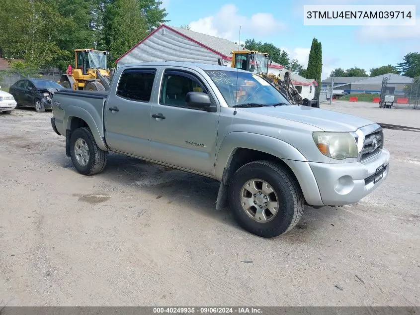 3TMLU4EN7AM039714 2010 Toyota Tacoma Base V6