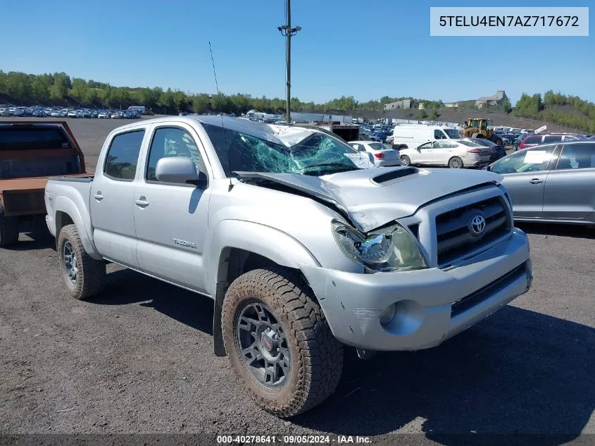 2010 Toyota Tacoma Base V6 VIN: 5TELU4EN7AZ717672 Lot: 40278641