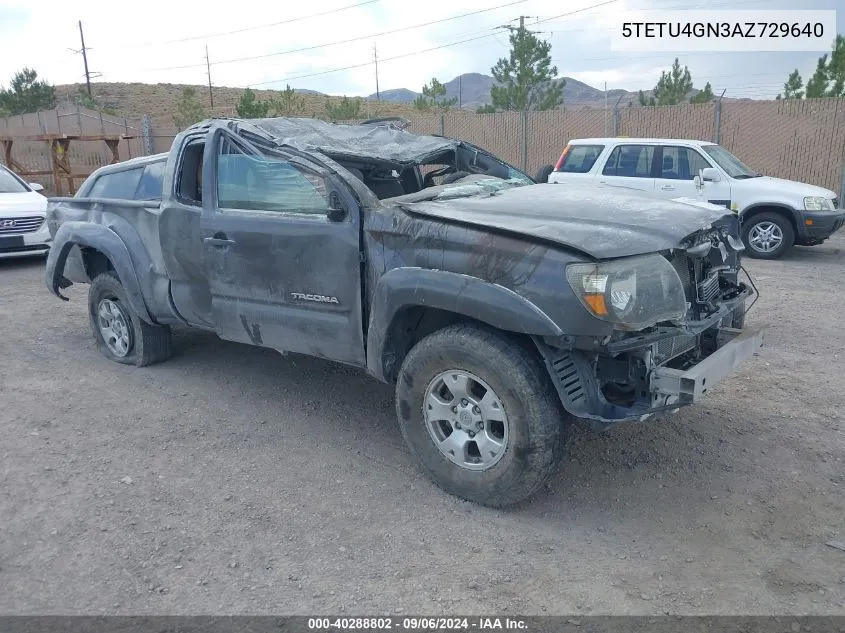 5TETU4GN3AZ729640 2010 Toyota Tacoma Prerunner V6