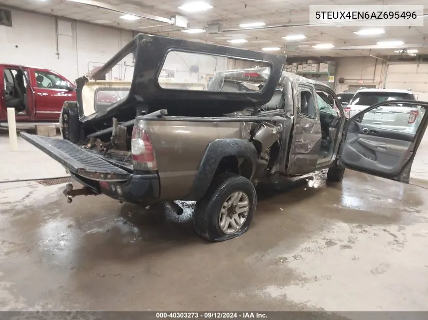 2010 Toyota Tacoma VIN: 5TEUX4EN6AZ695496 Lot: 40303273