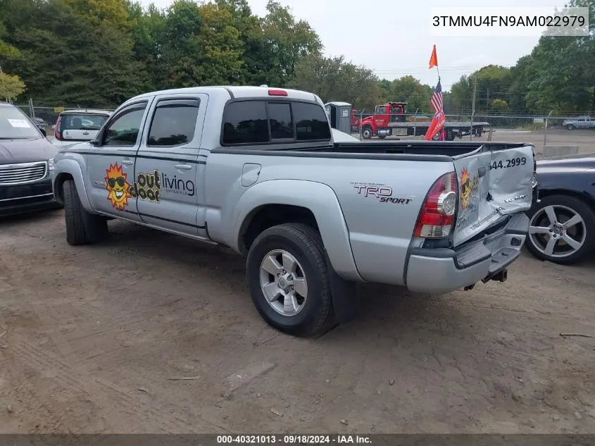 2010 Toyota Tacoma Base V6 VIN: 3TMMU4FN9AM022979 Lot: 40321013