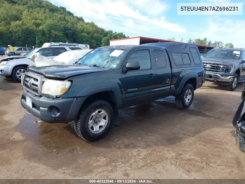 2010 Toyota Tacoma Access Cab VIN: 5TEUU4EN7AZ696231 Lot: 40322946