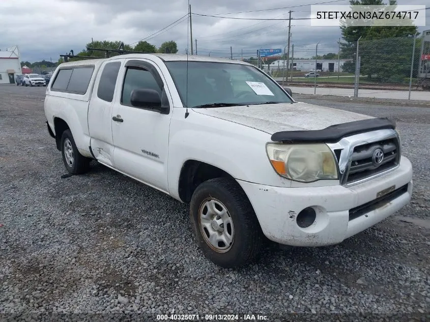 2010 Toyota Tacoma VIN: 5TETX4CN3AZ674717 Lot: 40325071