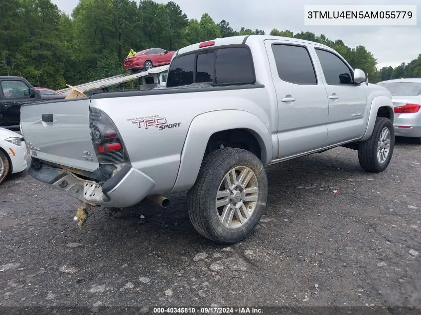 2010 Toyota Tacoma Base V6 VIN: 3TMLU4EN5AM055779 Lot: 40345810