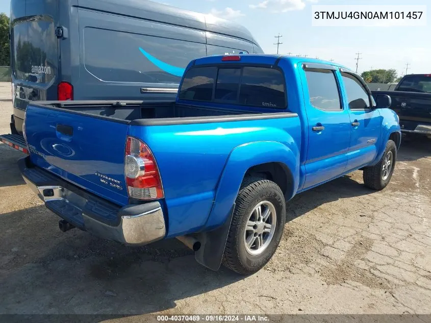 2010 Toyota Tacoma Prerunner V6 VIN: 3TMJU4GN0AM101457 Lot: 40370489