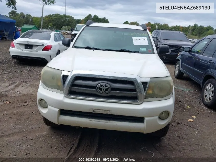 2010 Toyota Tacoma Base V6 VIN: 5TELU4EN5AZ689130 Lot: 40392268