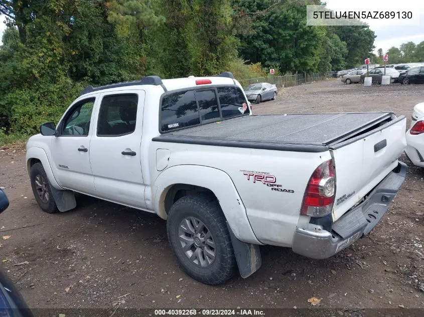 2010 Toyota Tacoma Base V6 VIN: 5TELU4EN5AZ689130 Lot: 40392268