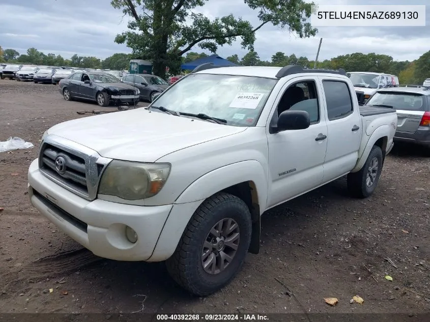 2010 Toyota Tacoma Base V6 VIN: 5TELU4EN5AZ689130 Lot: 40392268