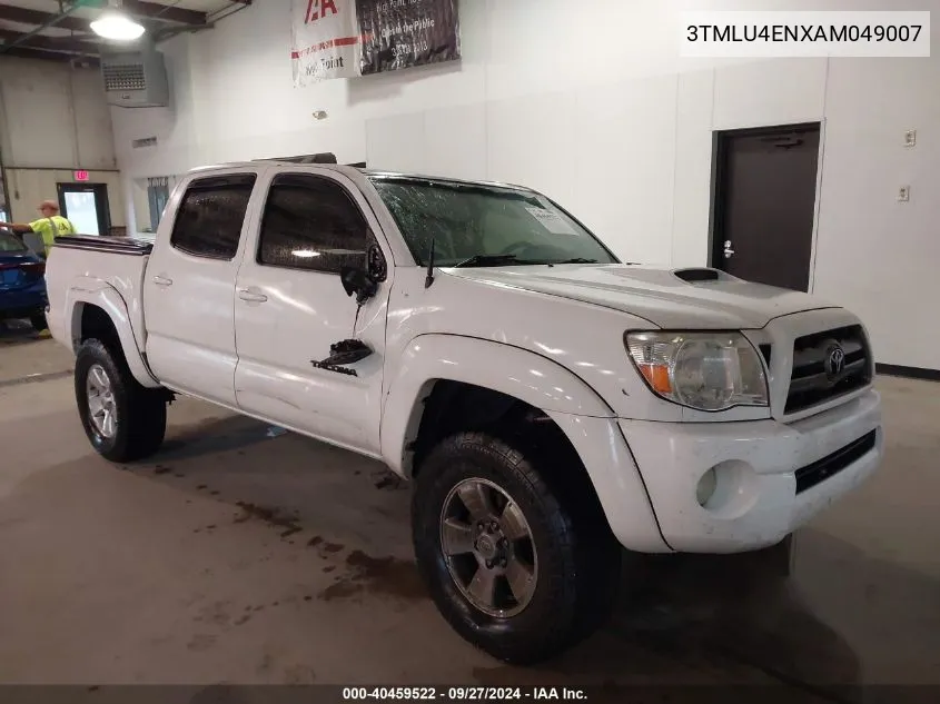 2010 Toyota Tacoma Base V6 VIN: 3TMLU4ENXAM049007 Lot: 40459522