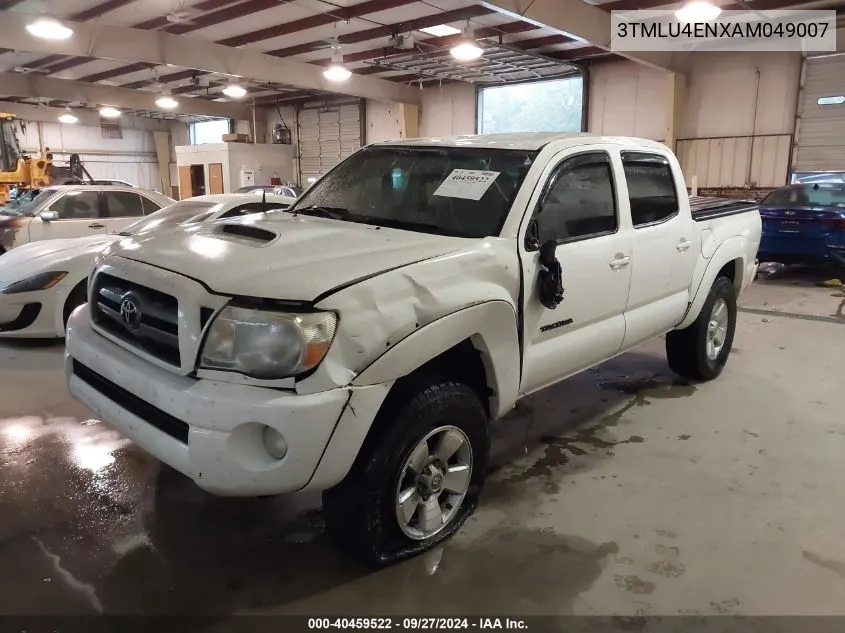 2010 Toyota Tacoma Base V6 VIN: 3TMLU4ENXAM049007 Lot: 40459522