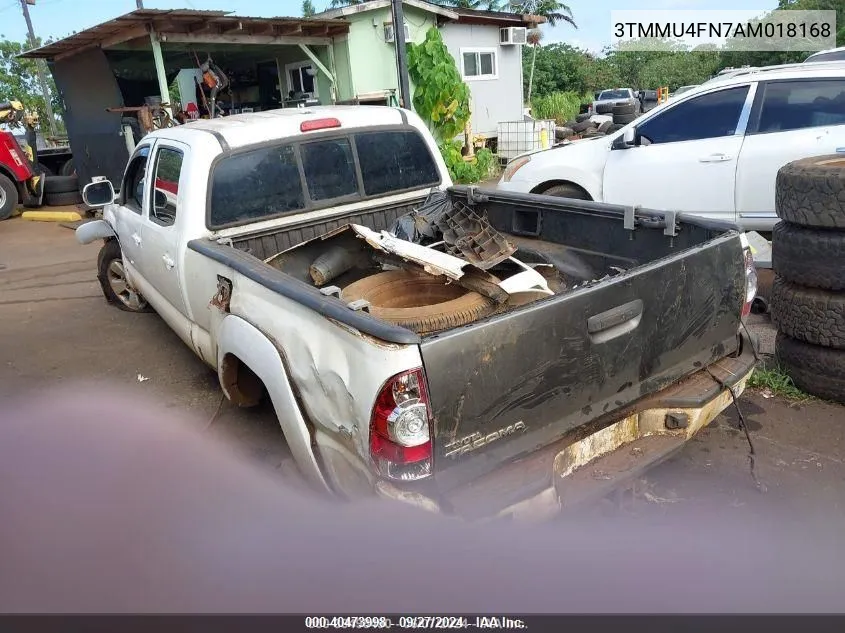 2010 Toyota Tacoma Base V6 VIN: 3TMMU4FN7AM018168 Lot: 40473998