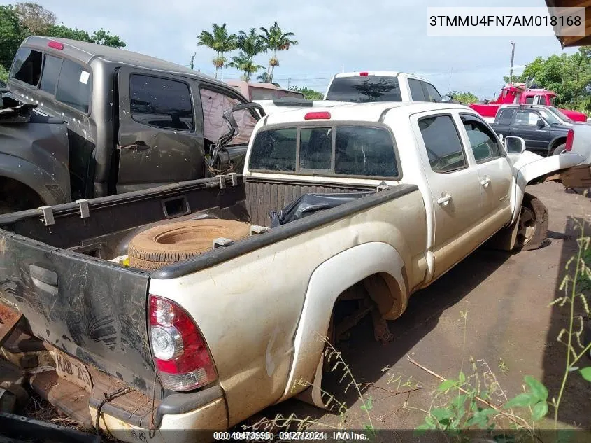 2010 Toyota Tacoma Base V6 VIN: 3TMMU4FN7AM018168 Lot: 40473998