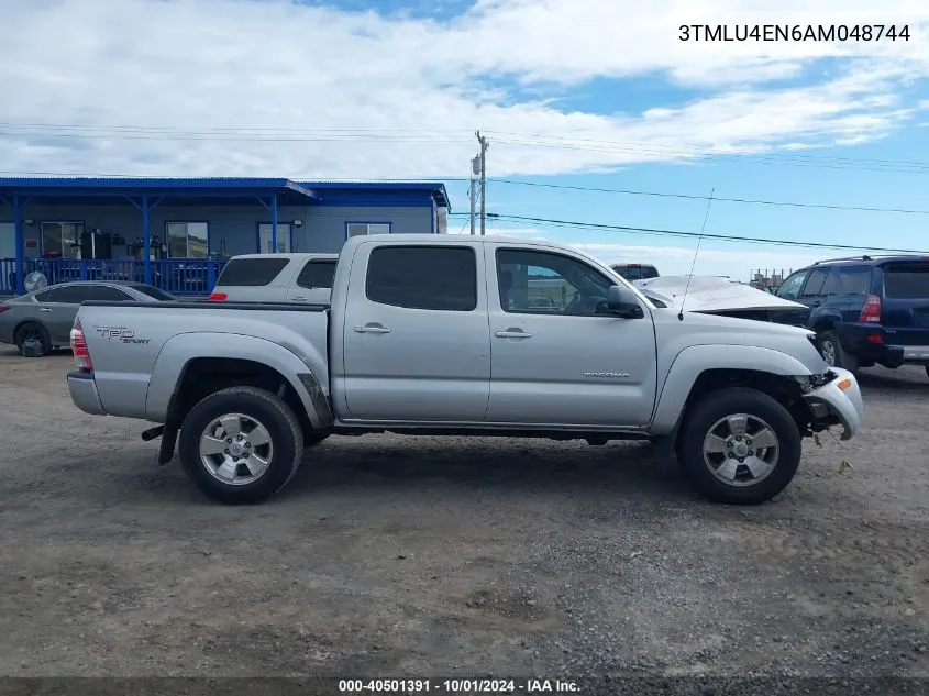 2010 Toyota Tacoma Base V6 VIN: 3TMLU4EN6AM048744 Lot: 40501391