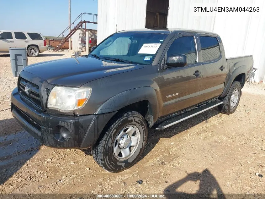 2010 Toyota Tacoma Base V6 VIN: 3TMLU4EN3AM044263 Lot: 40533601