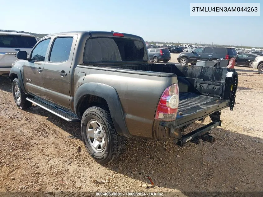 2010 Toyota Tacoma Base V6 VIN: 3TMLU4EN3AM044263 Lot: 40533601