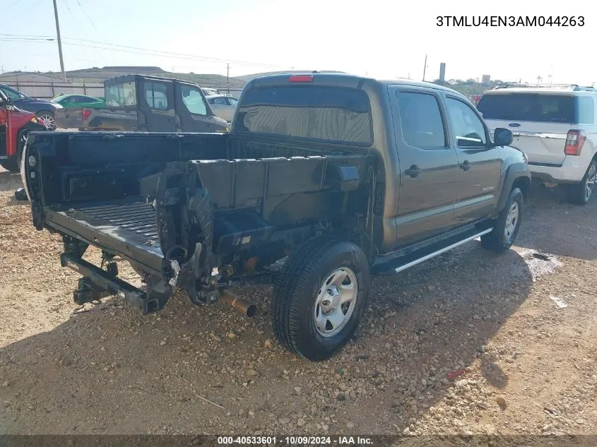 2010 Toyota Tacoma Base V6 VIN: 3TMLU4EN3AM044263 Lot: 40533601