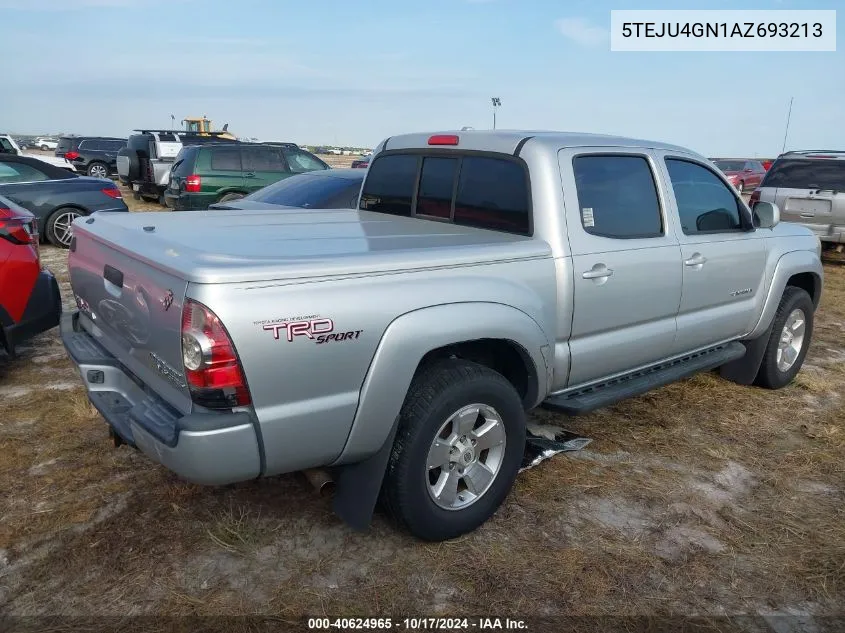 5TEJU4GN1AZ693213 2010 Toyota Tacoma Double Cab Prerunner