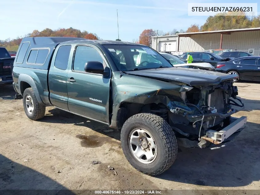 2010 Toyota Tacoma Base V6 VIN: 5TEUU4EN7AZ696231 Lot: 40675146