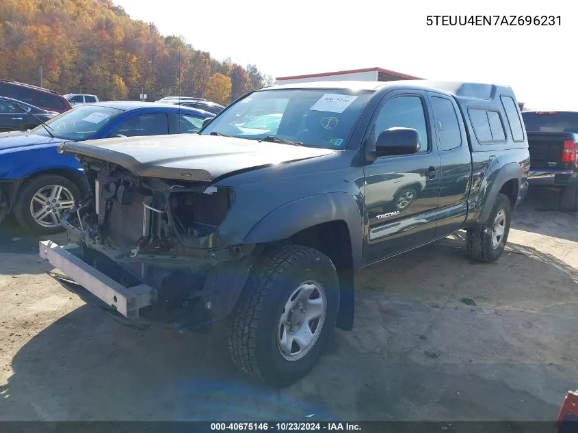 2010 Toyota Tacoma Base V6 VIN: 5TEUU4EN7AZ696231 Lot: 40675146