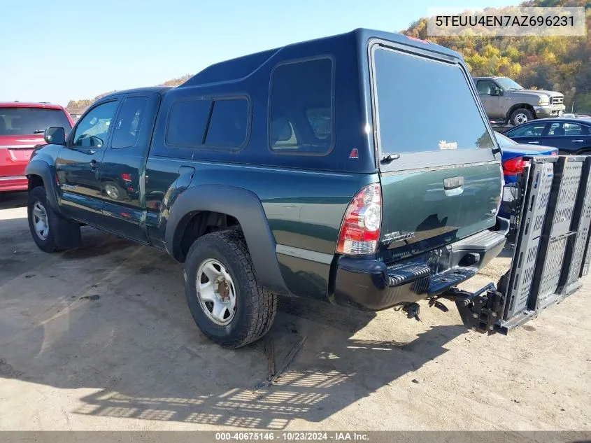 2010 Toyota Tacoma Base V6 VIN: 5TEUU4EN7AZ696231 Lot: 40675146