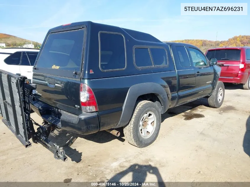 2010 Toyota Tacoma Base V6 VIN: 5TEUU4EN7AZ696231 Lot: 40675146