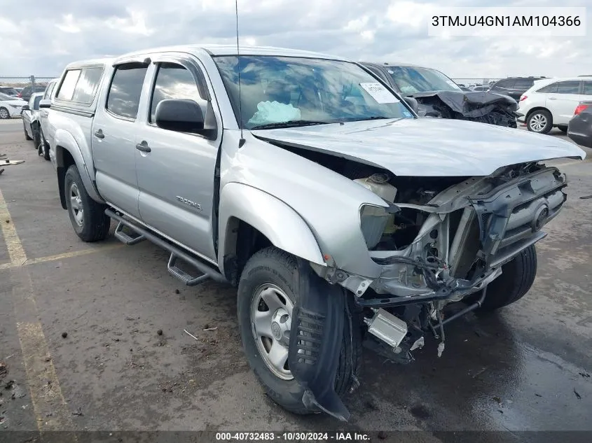 2010 Toyota Tacoma Prerunner V6 VIN: 3TMJU4GN1AM104366 Lot: 40732483