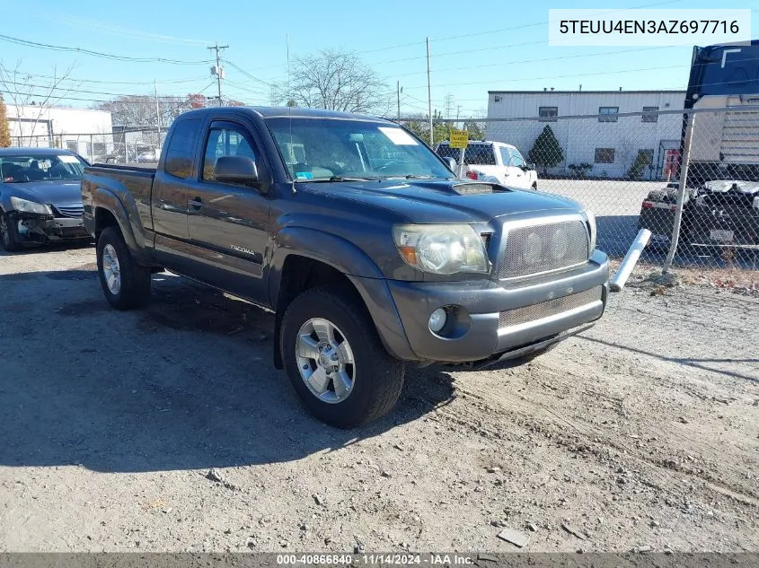 2010 Toyota Tacoma Access Cab VIN: 5TEUU4EN3AZ697716 Lot: 40866840