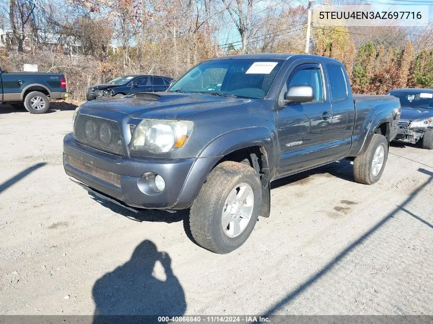 2010 Toyota Tacoma Access Cab VIN: 5TEUU4EN3AZ697716 Lot: 40866840